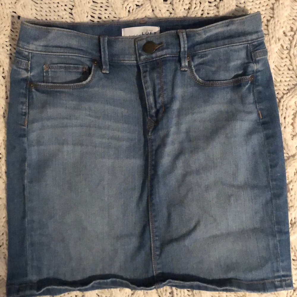 Ann Taylor for Loft Denim Skirt